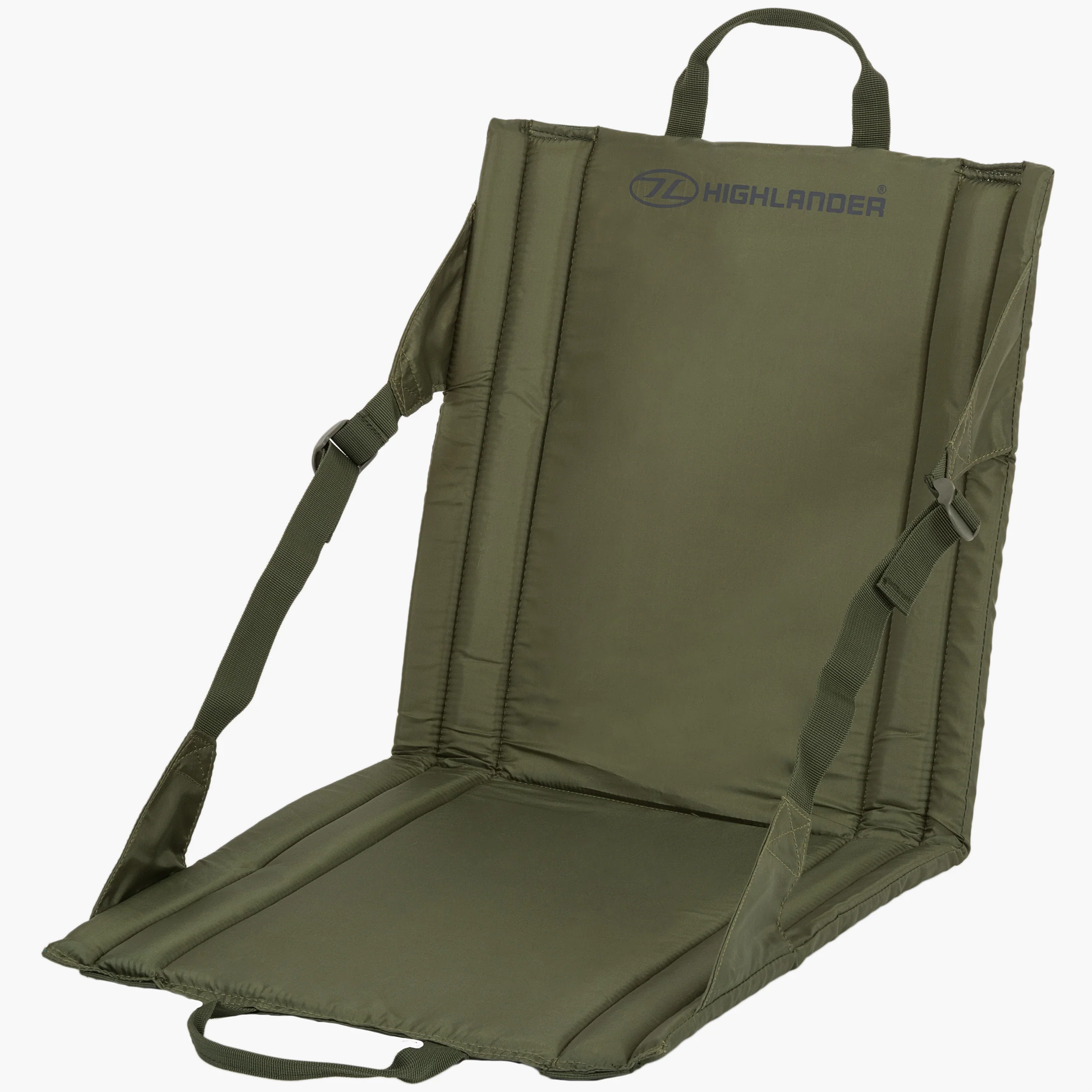 Highlander Folding Outdoor Seat Lightweight Compact Portable Camping Olive SM026-OG