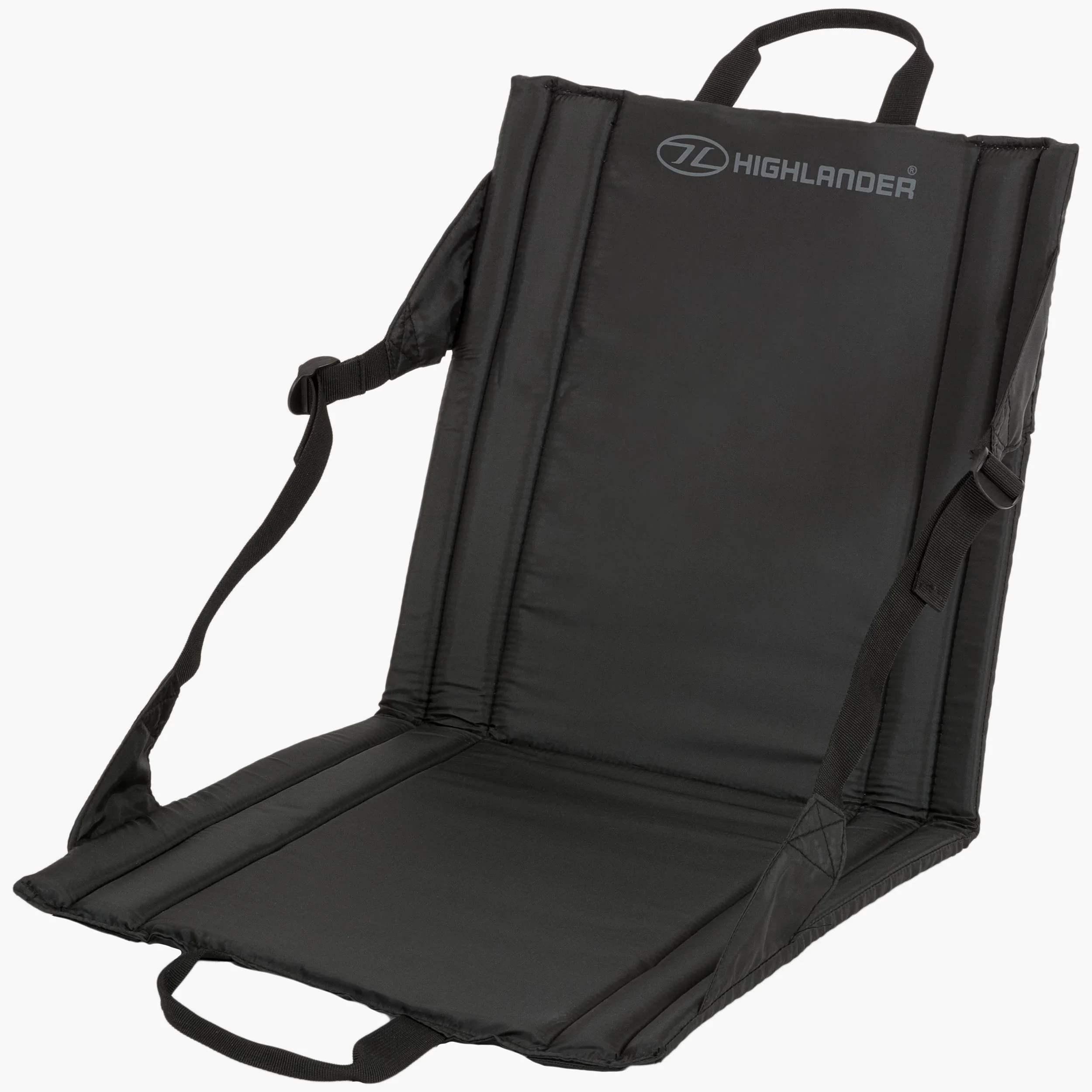 Highlander Lightweight & Portable Folding Outdoor Seat – SM026 Black