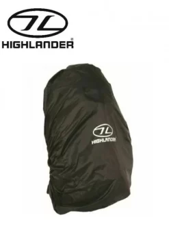 Highlander Lightweight Waterproof Rucksack Cover Black Medium 40-50L -Highlander 1432131