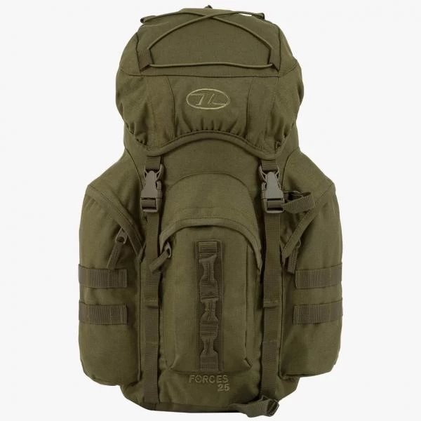 Highlander Forces 25 Litre Army Military Rucksack Tactical Olive Green NRT025-OG 2 Highlander Forces 25 Litre Army Military Rucksack Tactical Olive Green NRT025-OG - Image 2