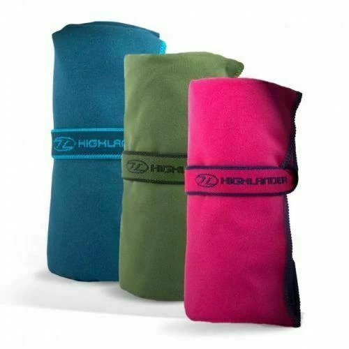 Highlander Fibresoft Bath Towel Pink Olive Charcoal Orange Blue XLarge 2 Highlander Fibresoft Bath Towel Pink Olive Charcoal Orange Blue XLarge - Image 2