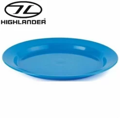 Highlander 4 X Person Plastic Unbreakable Poly Mug Plate Bowl And KFS Cutlery Set Blue -Highlander 4744