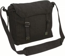 Highlander BLACK Army Military Webbing Haversack Messenger Bag