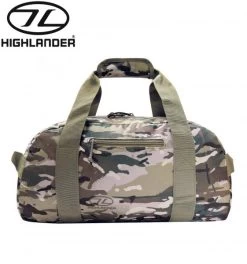 Highlander 45L Litre Cargo Holdall Bag Mens Luggage Hiking Travel Camp HMTC Camo -Highlander 5384662