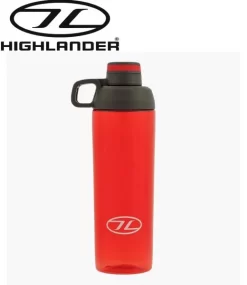 Highlander Hydrator Water Bottle 850ml Hiking Outdoor Trekking BPA Free Red -Highlander 6171294