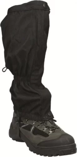 Highlander Black Ripstop Hard Wearing Winter Summer Walking Gaiters