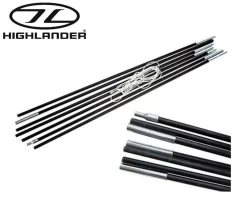 Highlander Tent Pole Kits 7.9mm X 4m 7 Sections Replacement Poles -Highlander 6471