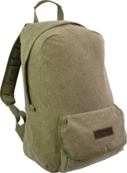 Highlander Stirling Canvas Style Rucksack Mens Ladies Vintage Retro Olive