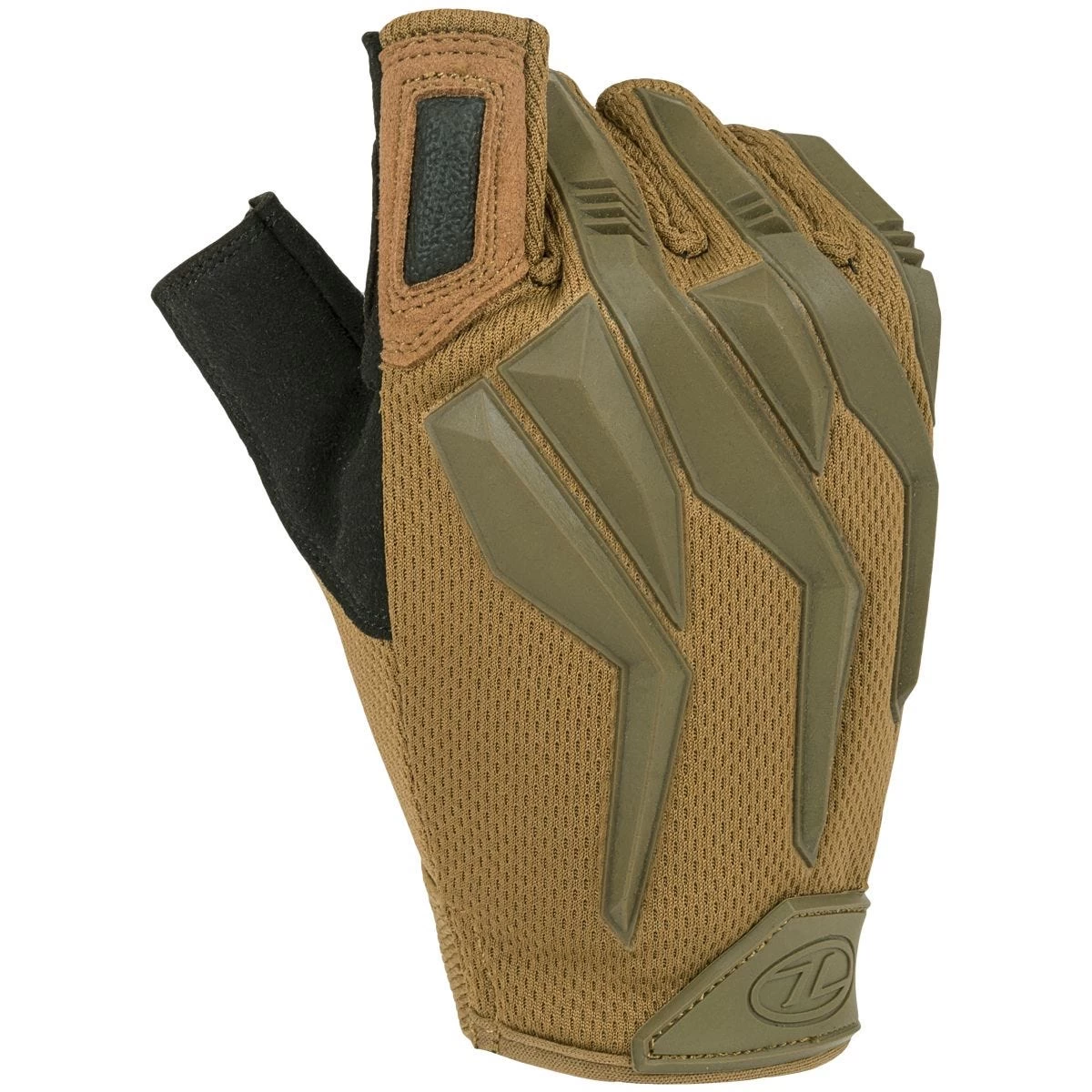 Highlander Forces Raptor Fingerless Gloves Coyote Tan 2 Highlander Forces Raptor Fingerless Gloves Coyote Tan - Image 2