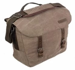 Highlander CALTON 18L Heavy Duty Canvas Messenger Bag Brown