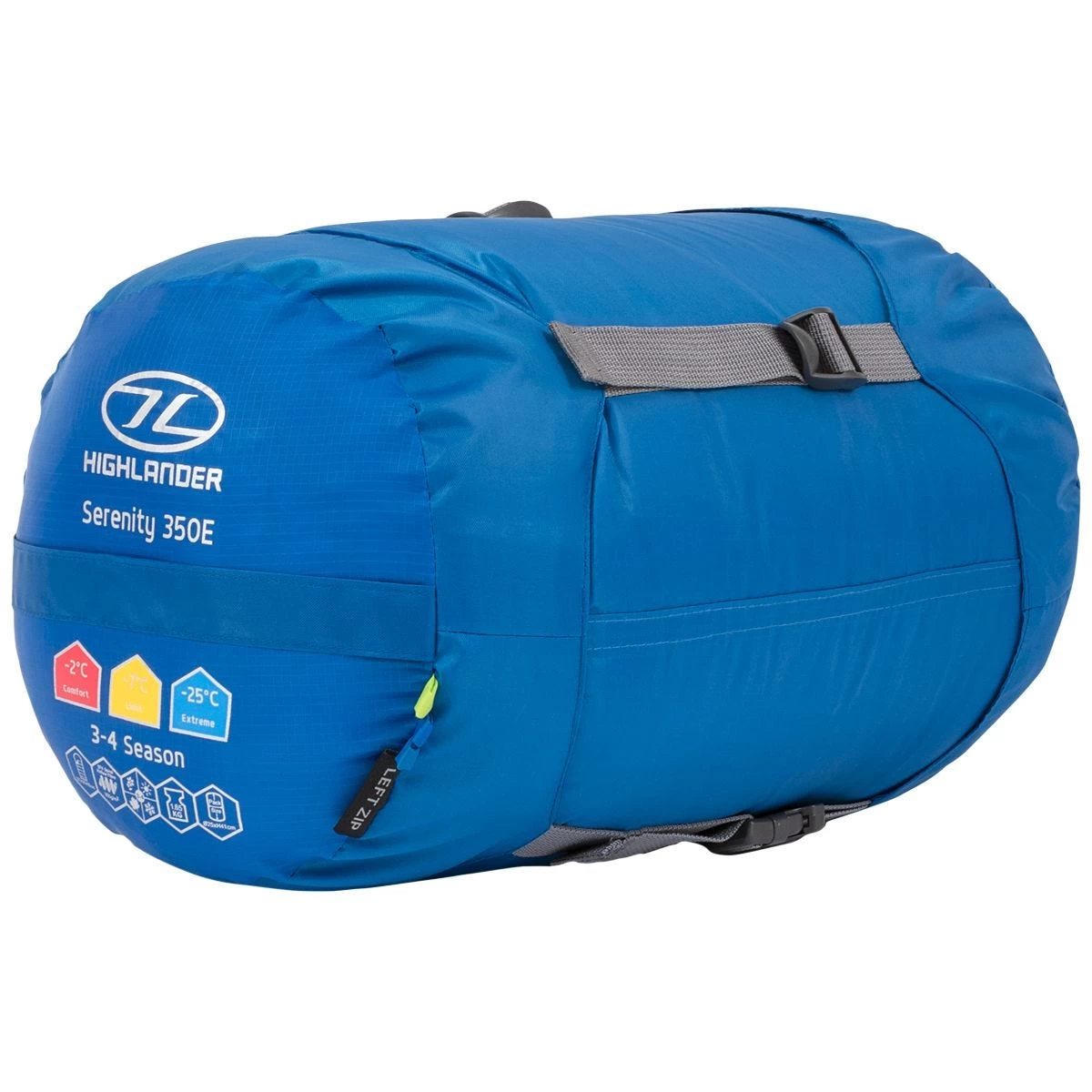 Highlander Serenity 350 Envelope Sleeping Bag Blue 5 Highlander Serenity 350 Envelope Sleeping Bag Blue - Image 5