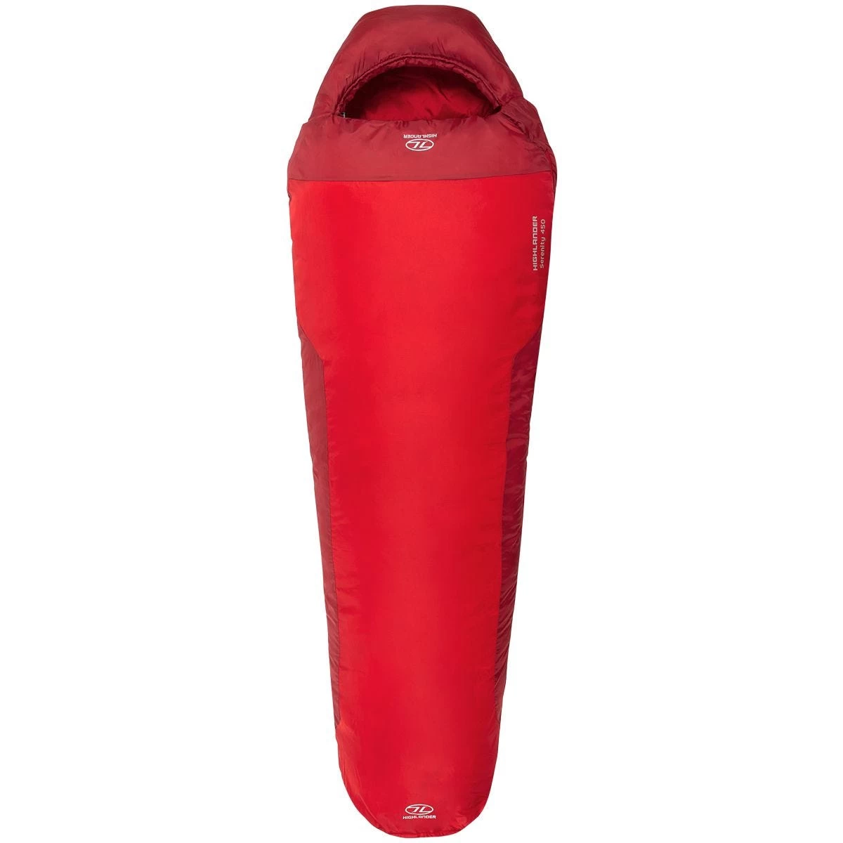 Highlander Serenity 450 Mummy Sleeping Bag Red 2 Highlander Serenity 450 Mummy Sleeping Bag Red - Image 2
