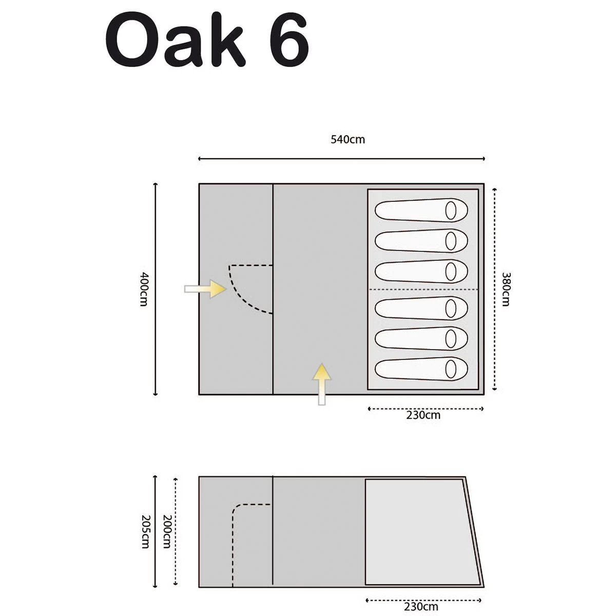 Highlander Oak 6 Tent Imperial Blue 2 Highlander Oak 6 Tent Imperial Blue - Image 2