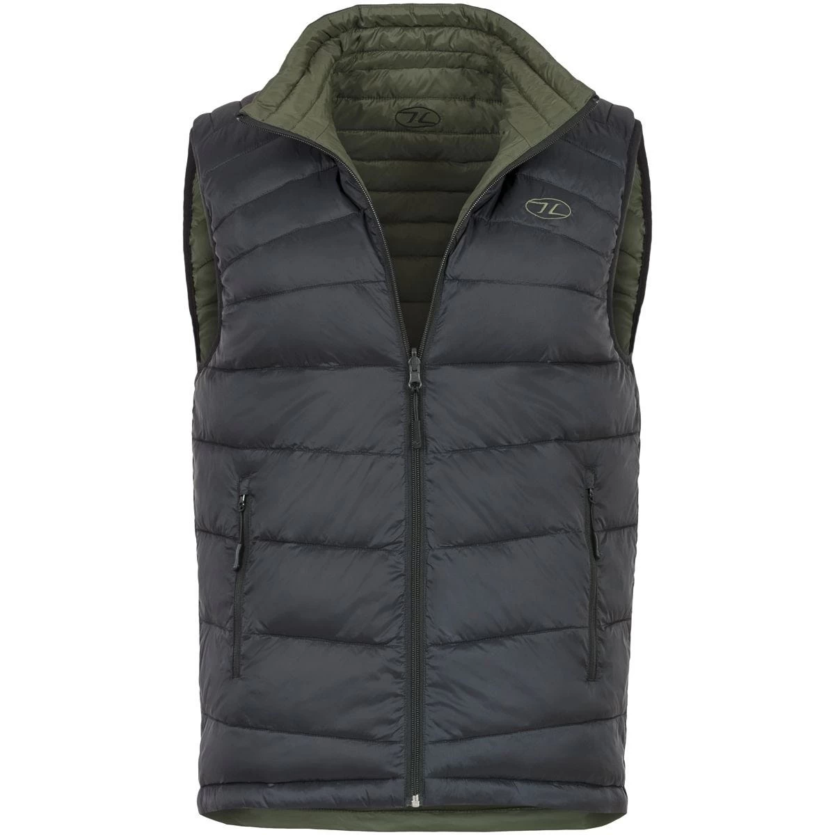 Highlander Forces Reversible Gilet Black / Olive 3 Highlander Forces Reversible Gilet Black / Olive - Image 3